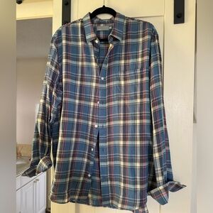 Vince plaid shirt XL
